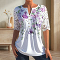 Elegante Bluse mit Aufdruck