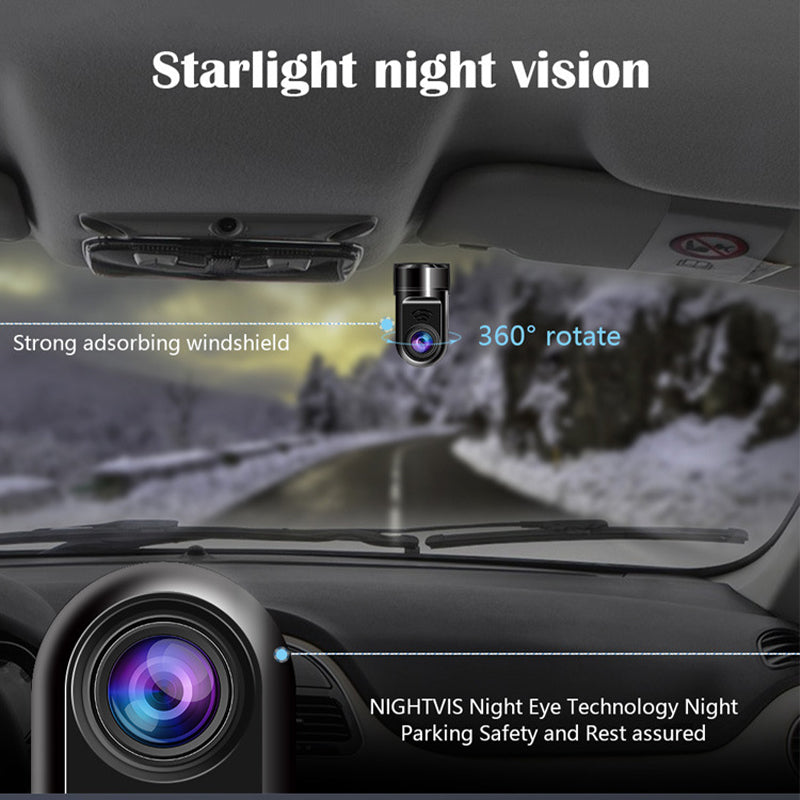 1080P HD 360° drehbare Mini-ADAS-Dashcam