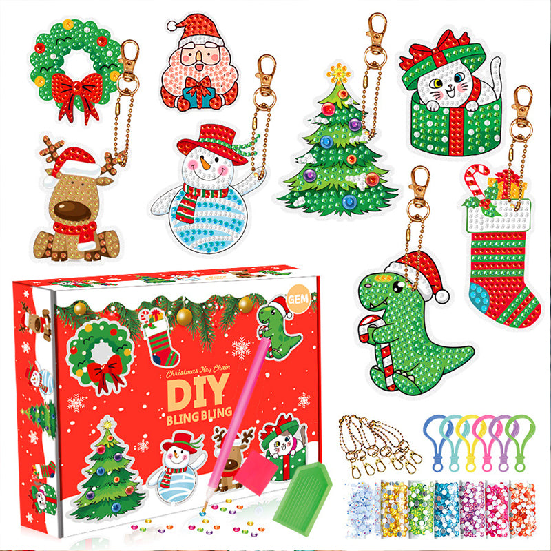 Weihnachts-Diamant-Malerei-Aufkleber-Set