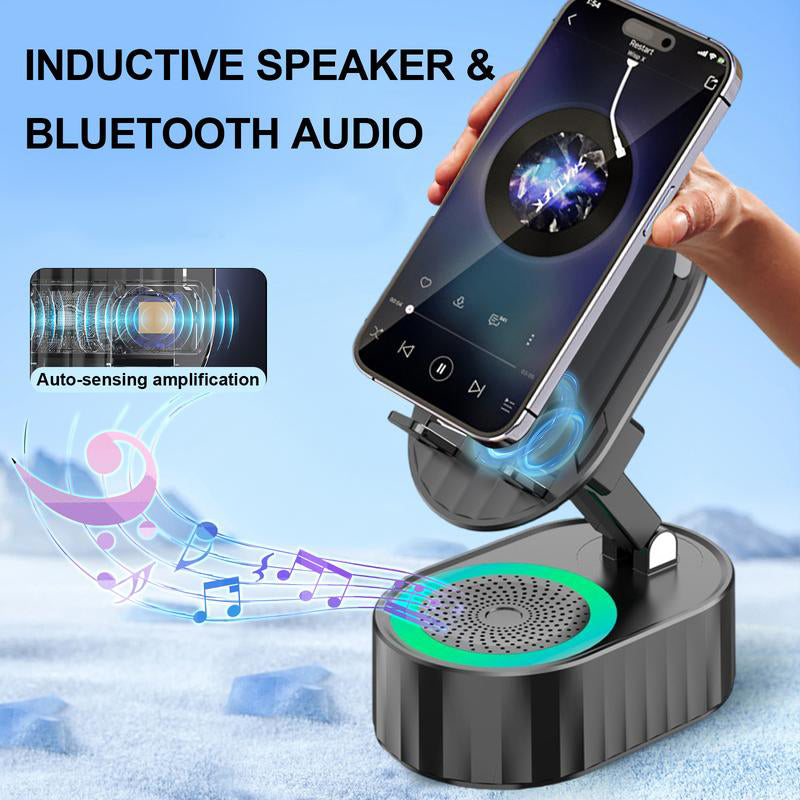 Drahtloser Induktions-Audio-Bluetooth-Lautsprecher 5-in-1-Telefonhalter