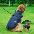 Wasserdichte Winterjacke mit integriertem Gurt