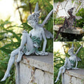 Sitzende Feengartenstatue