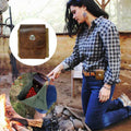 Bushcraft-Tasche aus Leder und Canvas