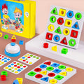 Form-Matteteching-Spiel, farbsensorisches Lernspielzeug