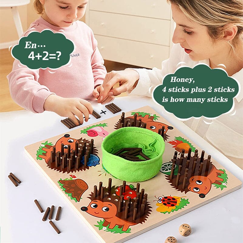Igel-Zählspielzeug für frühes Lernen