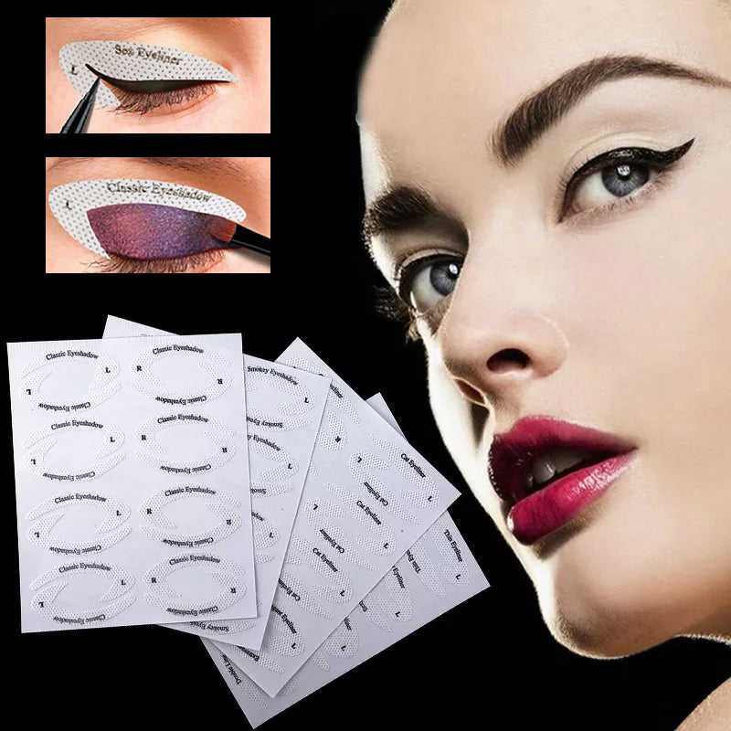 Schnelle Eyeliner-Lidschatten-Schablonen