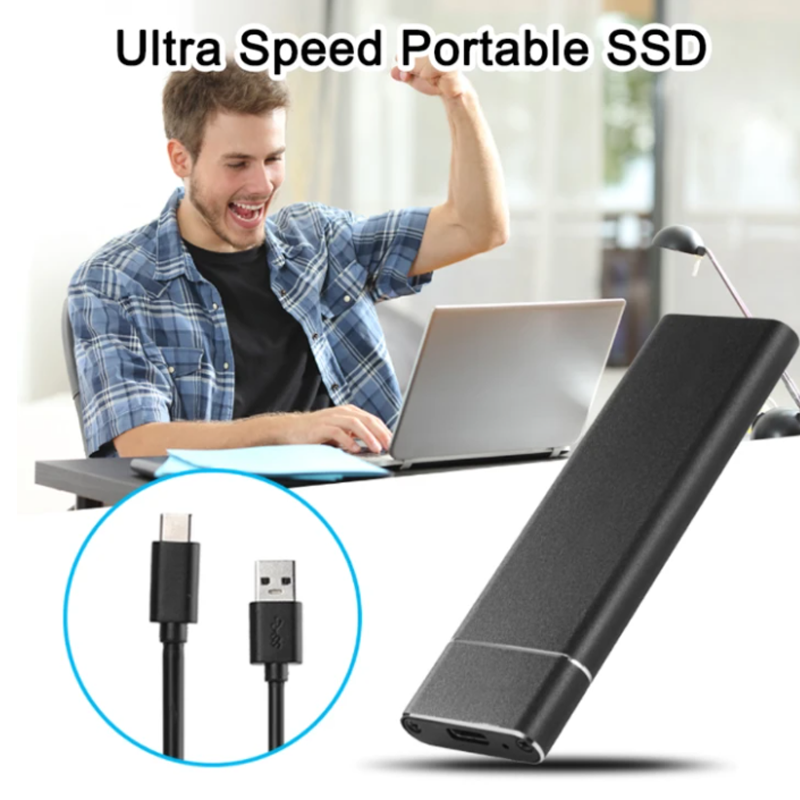 Ultraschnelle externe SSD-Festplatte