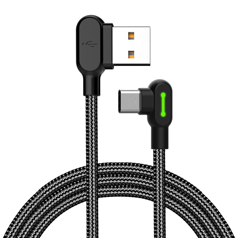 L-förmiges Nylon-Strickdatenkabel, geeignet für iPhone