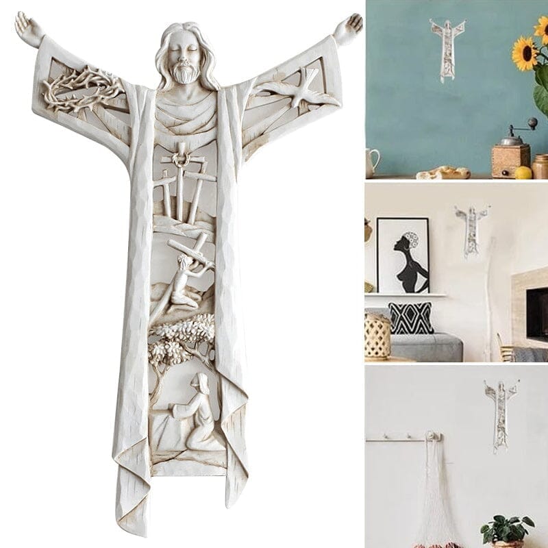 Auferstandener Christus Wandkreuz Jesus Figuren