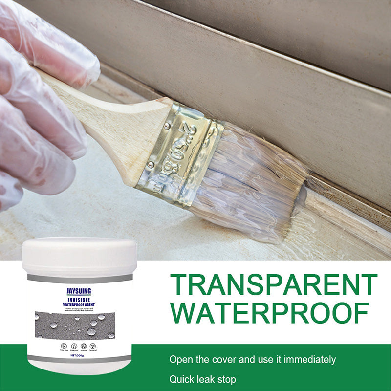Transparentes wasserfestes Beschichtungsmittel
