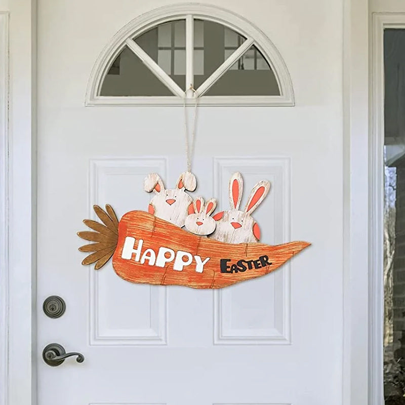 Oster-Happy-Schild-Dekoration