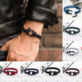 Nautisches geflochtenes Seilarmband (Geschenkkarte im Lieferumfang enthalten)