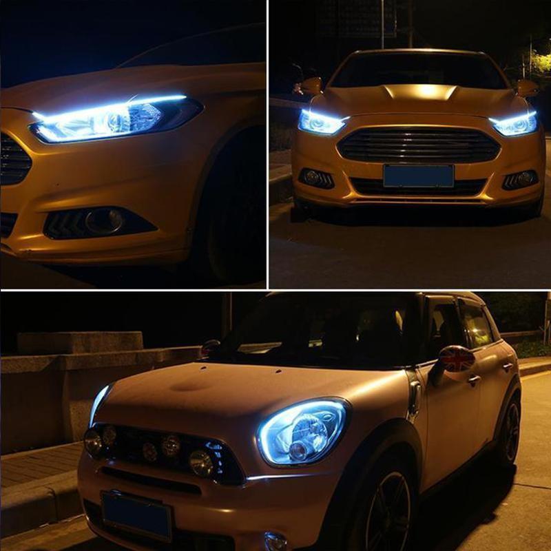 Flexibler DRL-LED-Nacht- und Tagfahrlichtstreifen (keine Demontage erforderlich)