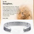 Armband "Für meine Tochter - ich bin stolz auf dich, in Liebe, Papa"
