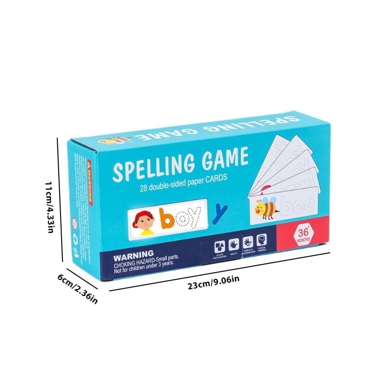 Alphabet-Rechtschreibspiel aus Holz für Kinder