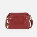 Dreilagige Umhängetasche und Clutch aus Leder