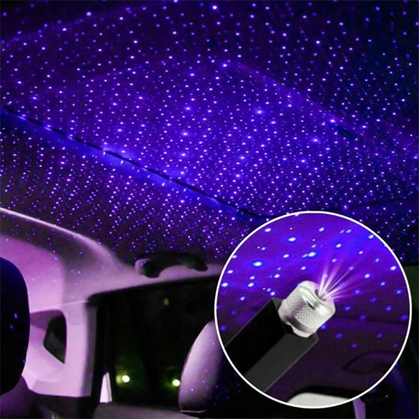 Buntes romantisches USB-Nachtlicht an der Decke für Auto und Zuhause
