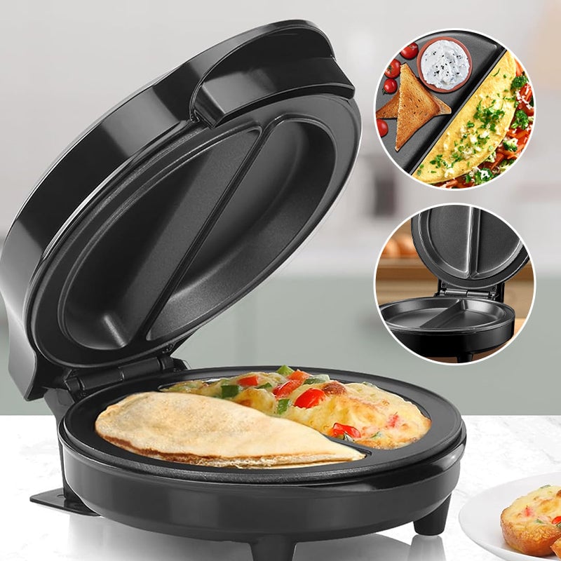 Elektrischer Omelette-Maker mit zwei Zonen