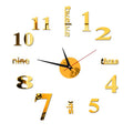 Moderne DIY-Wanduhr ohne Stanzen