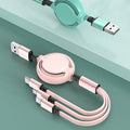 3 in 1 mobiles Ladekabel passend fĂĽr iPhone