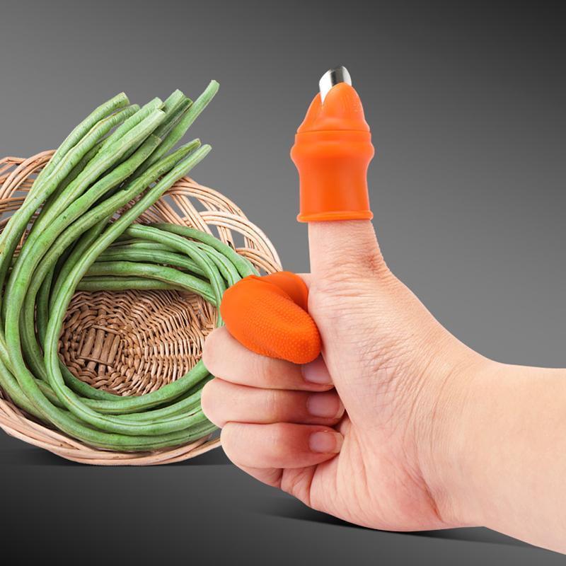 Gartenarbeit Daumenmesser Fingerhandschuhe