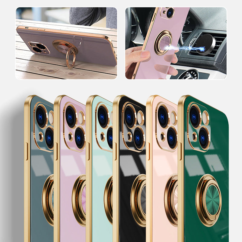 Überzogene Hülle mit Ring für iPhone