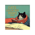Wandkalender "Katzen chillen mit Büchern" 2026