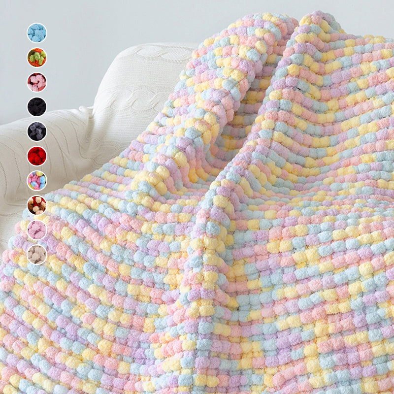 Winter DIY geflochtene Perle aus grober Wolle (6 Stück)