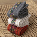 Crew-Socken aus Baumwolle im Vintage-Blumenstil