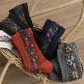 Crew-Socken aus Baumwolle im Vintage-Blumenstil