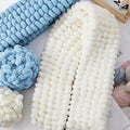 Winter DIY geflochtene Perle aus grober Wolle (6 Stück)