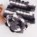 Winter DIY geflochtene Perle aus grober Wolle (6 Stück)
