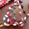 Winter DIY geflochtene Perle aus grober Wolle (6 Stück)