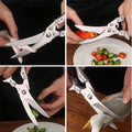Küchenschere aus Edelstahl mit Knochenschliff