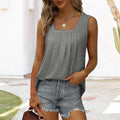 Ärmelloses Tanktop mit quadratischem Ausschnitt