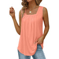 Ärmelloses Tanktop mit quadratischem Ausschnitt