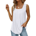 Ärmelloses Tanktop mit quadratischem Ausschnitt