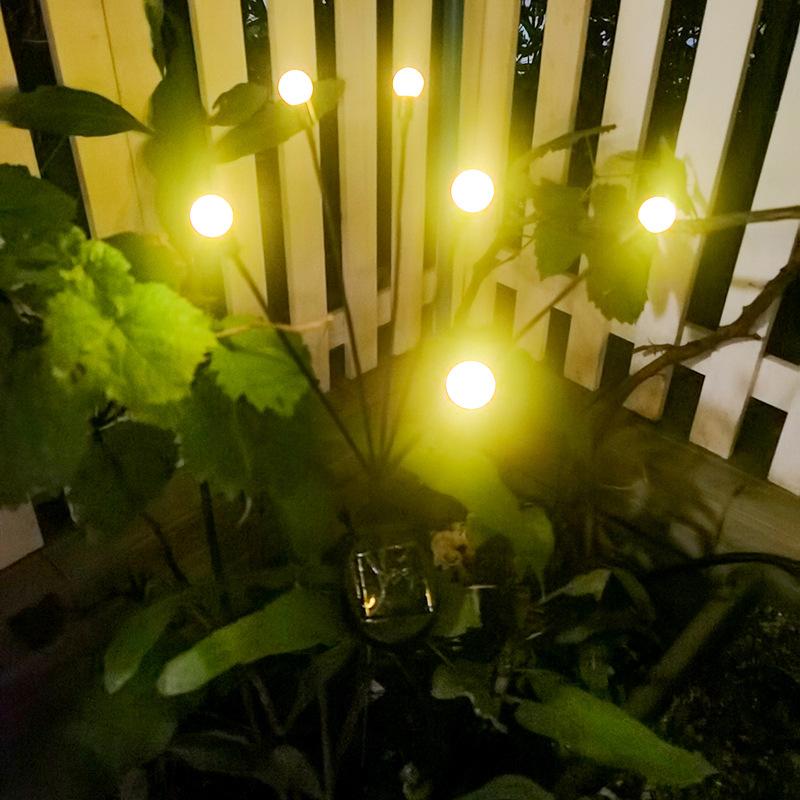 Solar-Garten-LED-Firefly-Steckleuchte