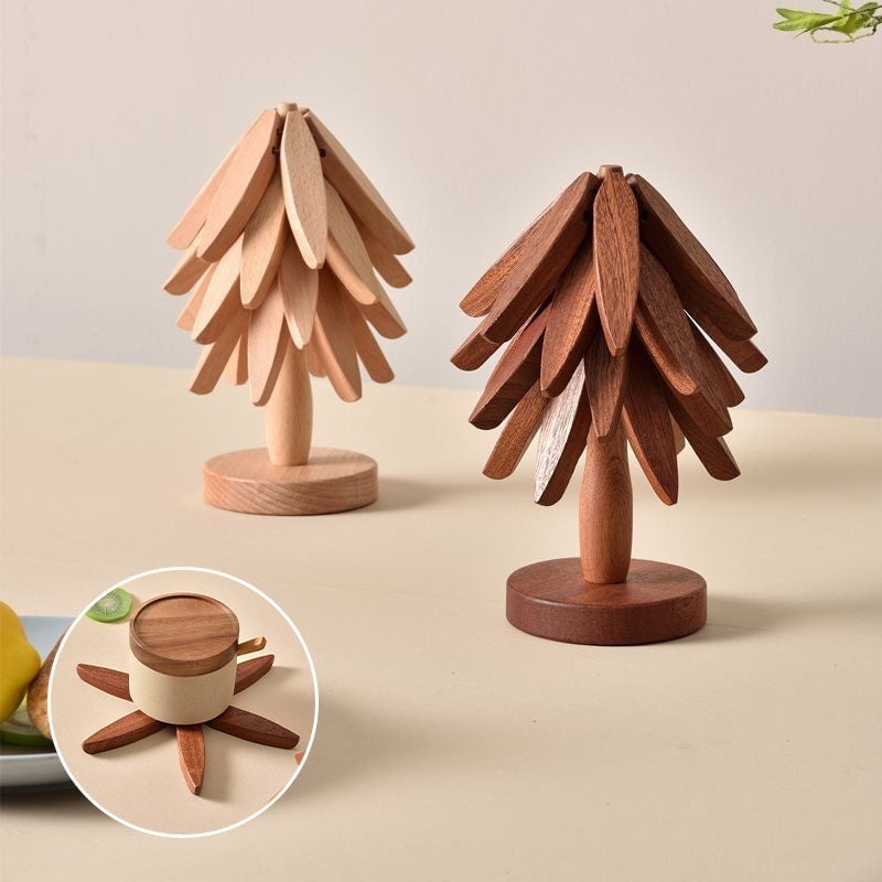 Ein Baum-Tischset mit Massivholzisolierung Hauptbild