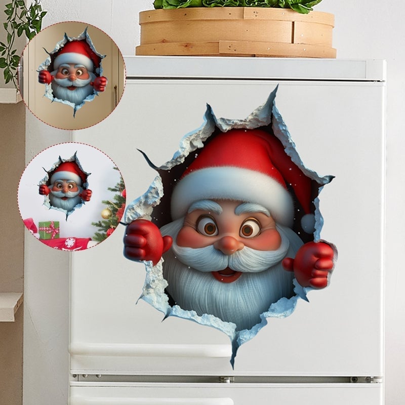 Wandaufkleber-Set Weihnachtsmann Zweitbild