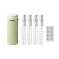 4-in-1 auslaufsicheres, drehbares Reisespender-Set