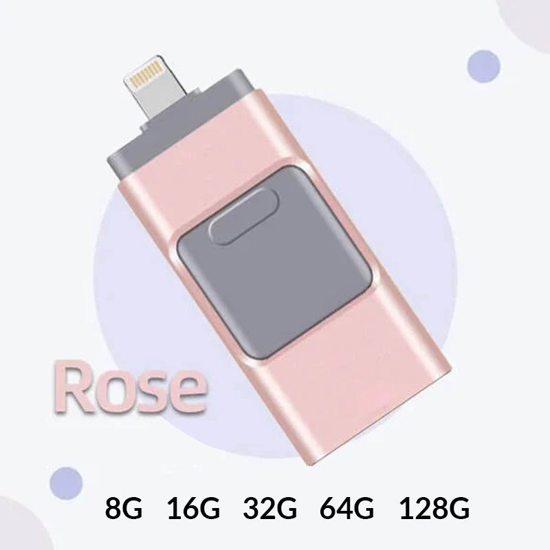 4-in-1-Hochgeschwindigkeits-USB-Flash-Laufwerk für mehrere Geräte