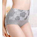 Blumen-Slip mit hohem Bund aus Baumwolle mit Print