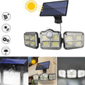 Dreifache LED-Solarwandleuchte
