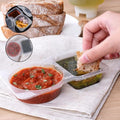 Snackbehälter mit Doppelfach und Deckel