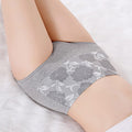 Blumen-Slip mit hohem Bund aus Baumwolle mit Print