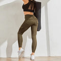 Damen-Taschen-Sexy-Stretch-Leggings, Fitness-Trainingshose