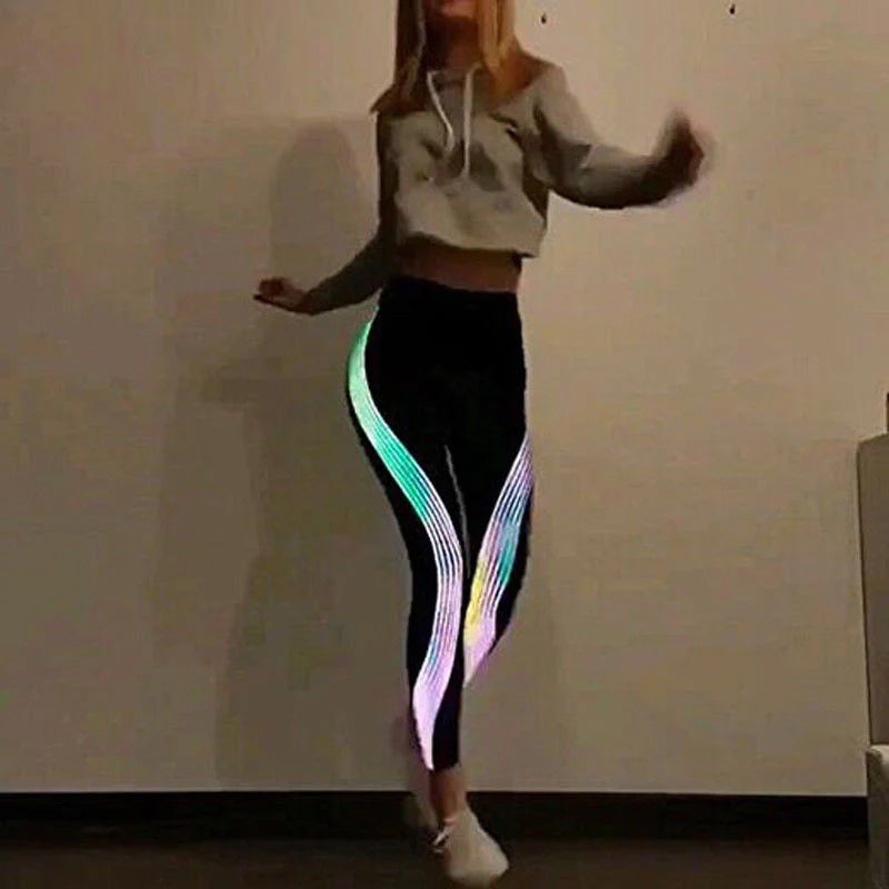 Regenbogen-reflektierende Leggings Zweitbild