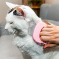 Massierender Muschelkamm zur Haarentfernung bei Katzen