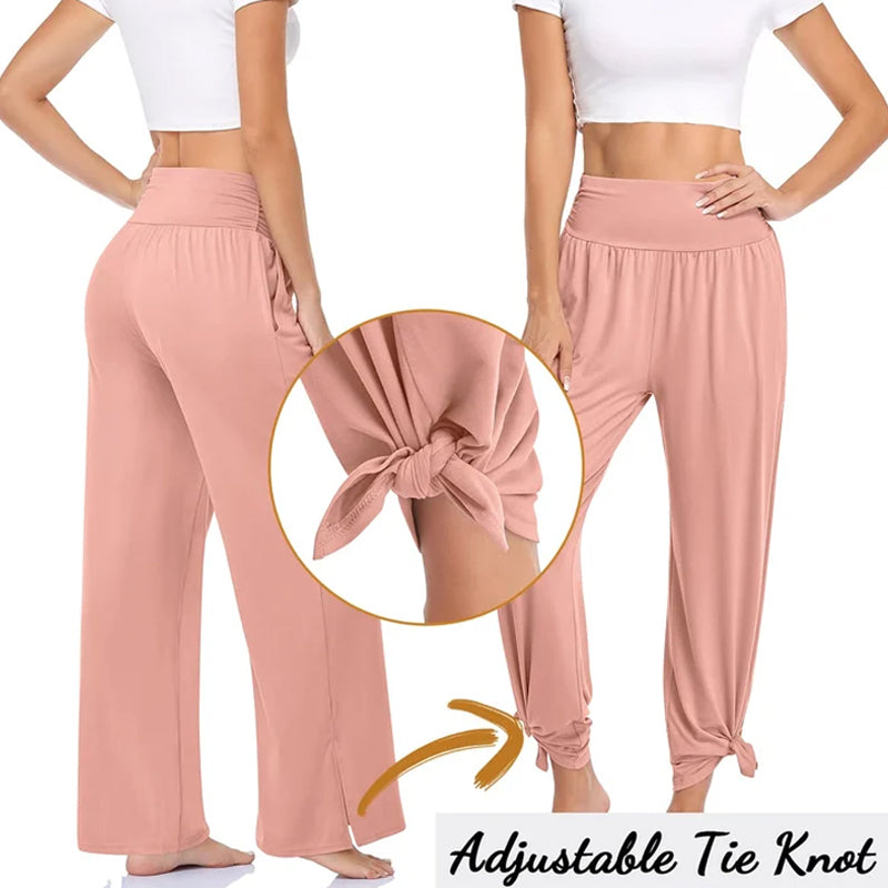 Lockere Yoga-Jogginghose für Damen mit weitem Bein Zweitbild